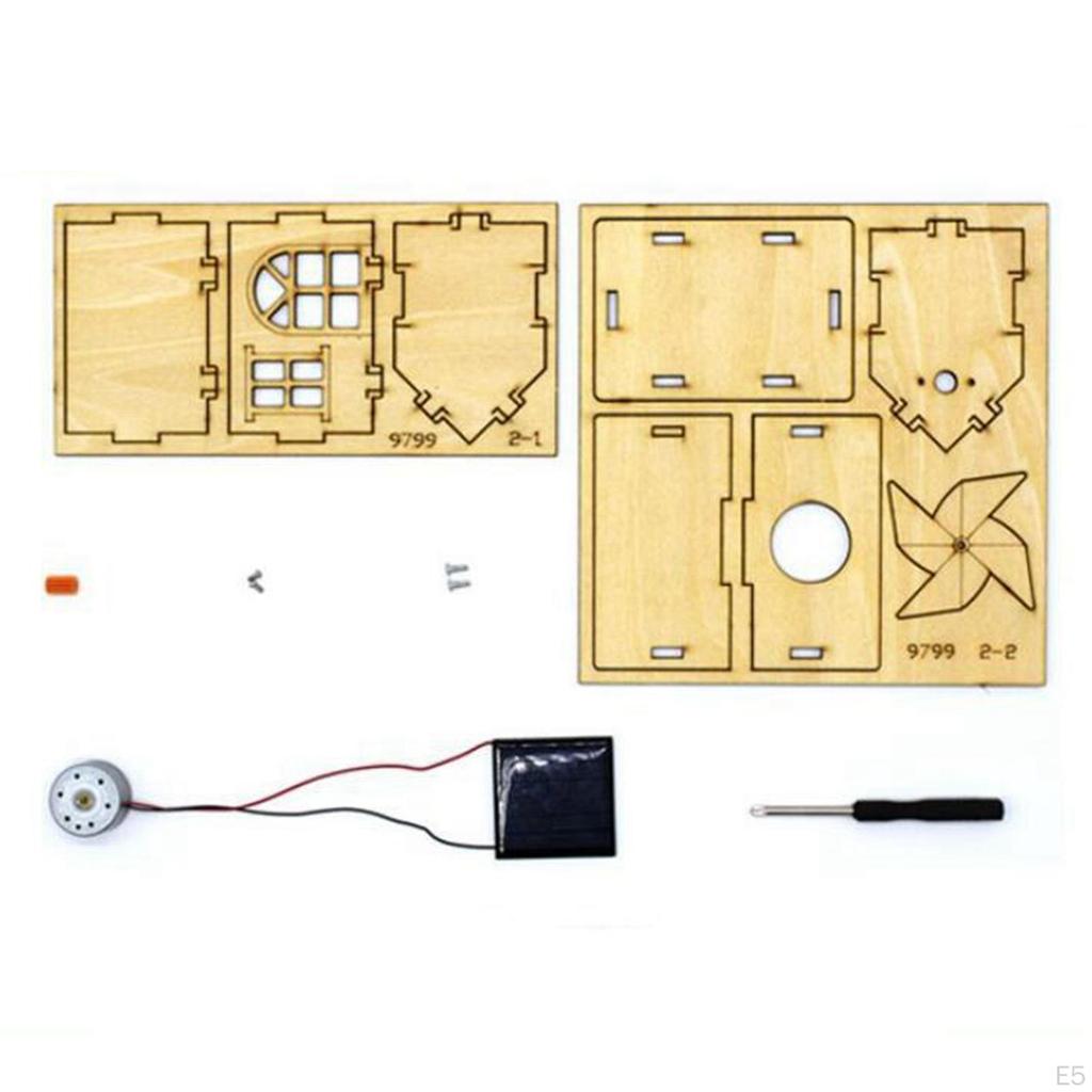 Солнечная ветряная мельница DIY Kit украшения для дома в сборе праздник для мальчиков