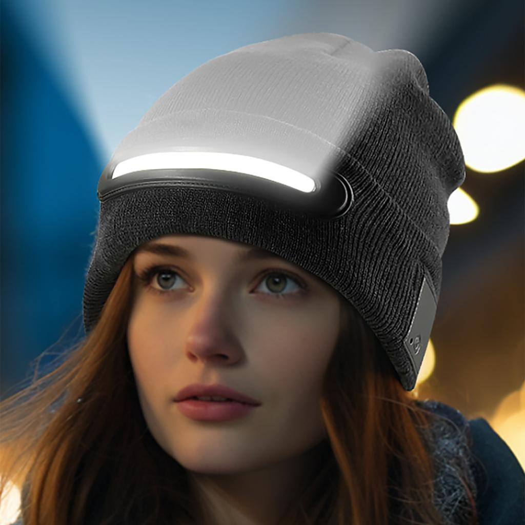Яркое освещение теплая шапка для спорта на открытом воздухе морозостойкая лампа шапка светодиодное освещение перезаряжаемая светящаяся шапка