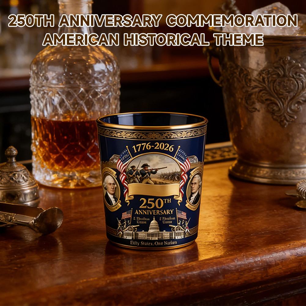 США 250-летний юбилей Бутылка виски Личный резерв Декантер 1776-2026 Патриотический подарок для бурбона вина 4 июля Декор