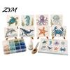 Decorative Nautical Ornaments DIY Sea Glass Art Mosaic Kit, Ocean Animal Themed Craft Set for Adults Durable Beach Style Crafts Beginner, Handmade