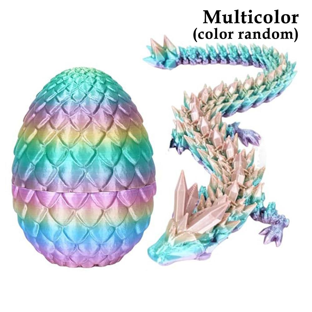 Fish Tank 3D Printed Articulated Dragon Crystal Dragon Crystal Dragon Fidget Toys For Home Decor