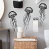 Креативные Простые Медузы Ванная Ванная Комната Дом Фон Ландшафтный Дизайн Украшение Дома Наклейки На Стену
