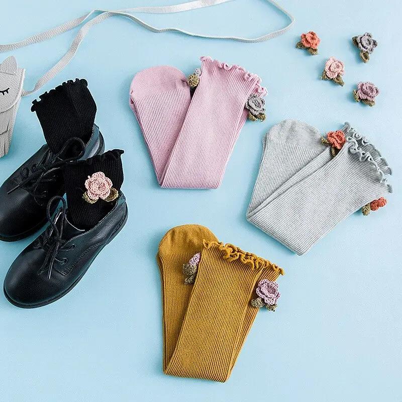 Хлопковые носки для маленьких девочек, детские гольфы в стиле принцессы для маленьких девочек, аксессуары для одежды, От 0 до 8 лет