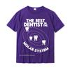 Best In The Molar System Design - Funny Tooth Pun T-Shirt Normal Top T-Shirts Classic Tops Tees Cotton Mens Classic