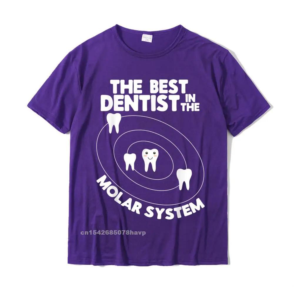 Best In The Molar System Design - Funny Tooth Pun T-Shirt Normal Top T-Shirts Classic Tops Tees Cotton Mens Classic