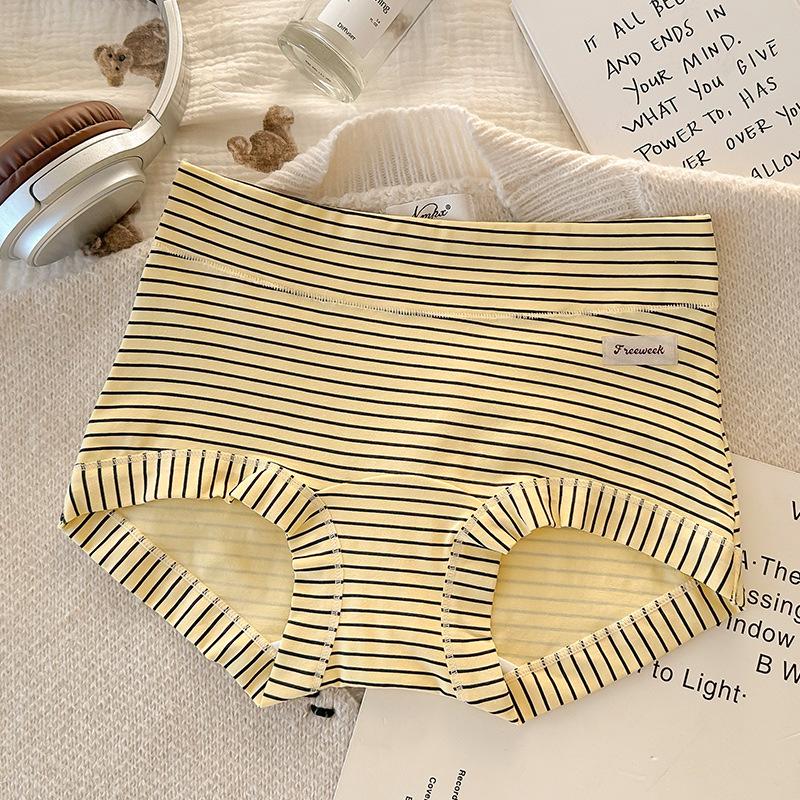 Девочки Весна и Осень Винтажные Хлопковые 10 Антибактериальные с Удлиненной Ластовицей Без Следов Полностью Закрывающие Бедра Трусы