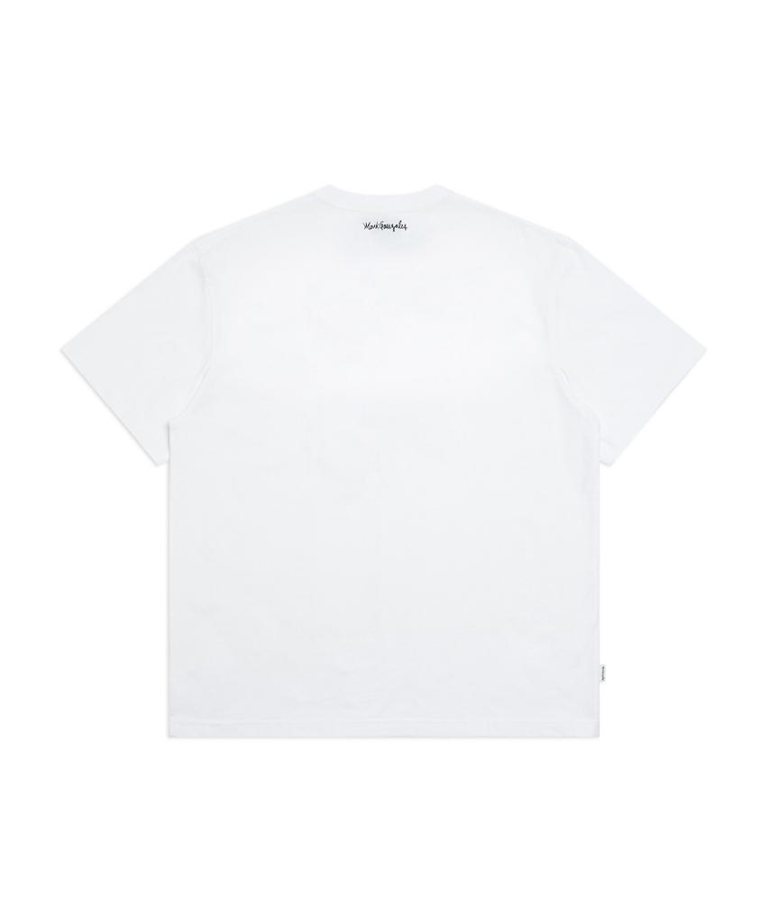 MARK GONZALES Og Real Talk Short Sleeve T-Shirt - White