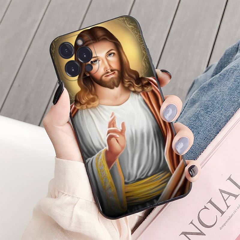 Чехол для телефона Jesus Christ God Bless You, силиконовый мягкий для iPhone 14 13 12 11 Pro Mini XS MAX 8 7 6 Plus X XS XR