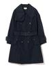 Beams Boy Maturely Memory Trench Overcoat, Women's, Navy, 13190091803
