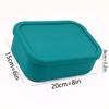 Silicone Bento Box Made from Platinum LFGB German Silicone - Microwave, Freezer and Oven Safe - Lunch, Snack and Food Container