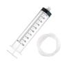 50-150ml Plastic Syringe Rings + Syringe Connector Disposable Nutrient Solution  Large Hydroponic Plastic Feeding Syringe