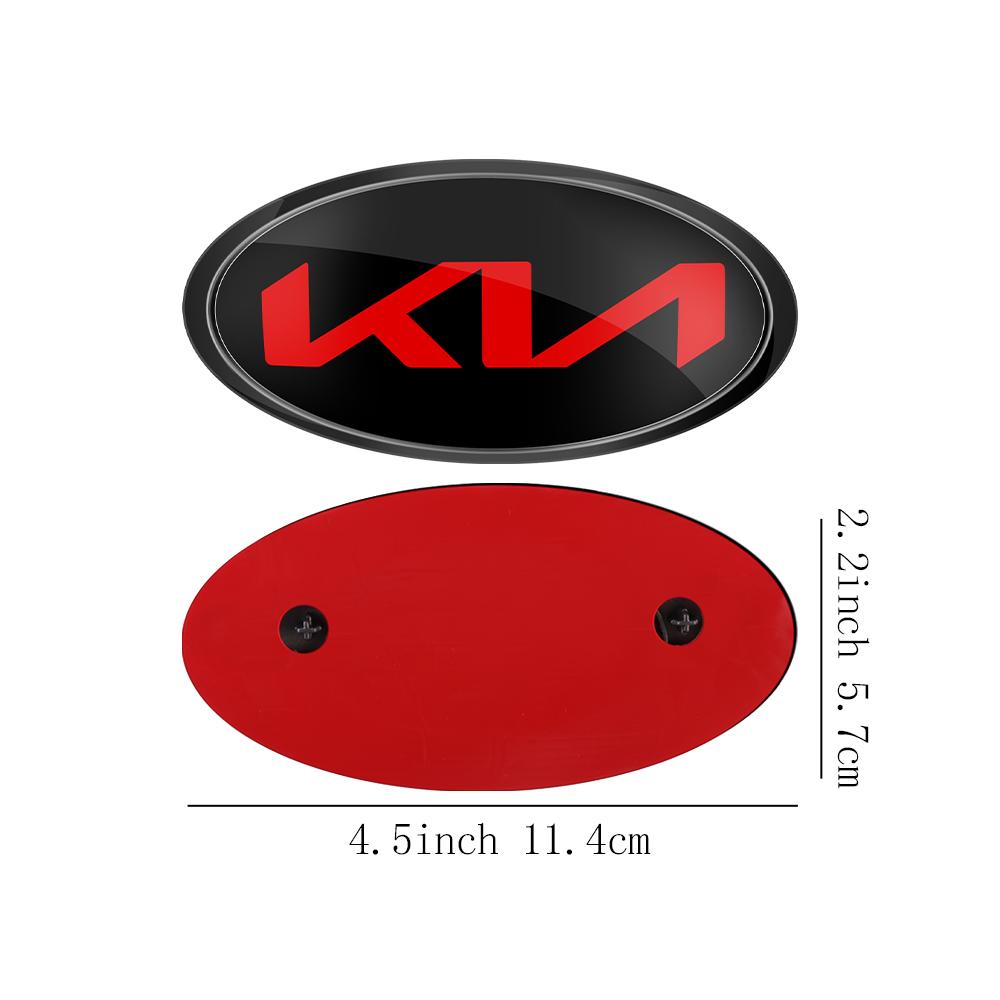 AABIU1 Car Front Hood Emblem Rear Badge Logo Sticker For KIA Sportage Ceed Sorento Cerato Optima Picanto Rio Soul K5 Stonic Niro Forte