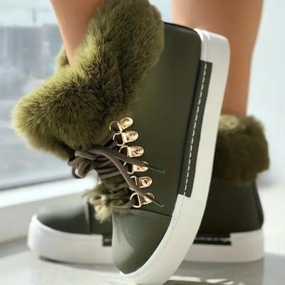 2024 Большие размеры зимние короткие ботинки-трубы с длинным ворсом из кожи для снега с подкладкой на платформе Sapatos Feminino повседневные теплые ботинки женские корзины