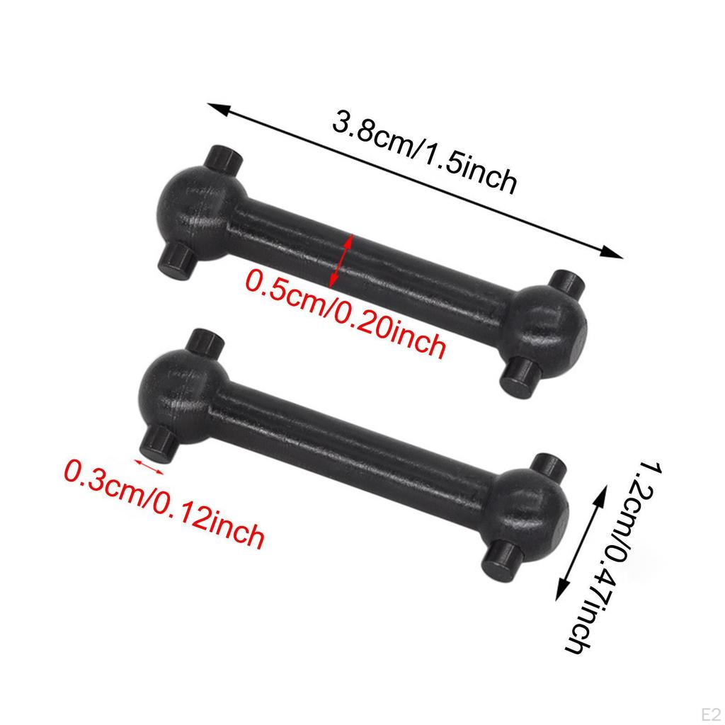 4x 1/10 RC Car Drive Shaft Joint Professional Replacement Steel Back Part Vehicle Bridge