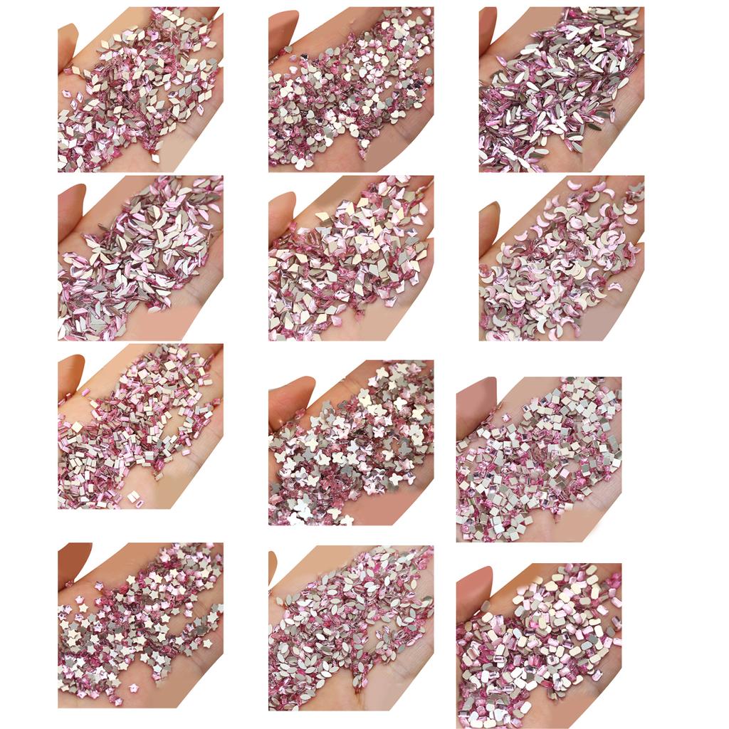 Heart Nail Charms Butterfly Crystal Gems Flat Bottom Nail Gems Nail Art Charms Nail Crystal Rhinestones Nail Art Decor