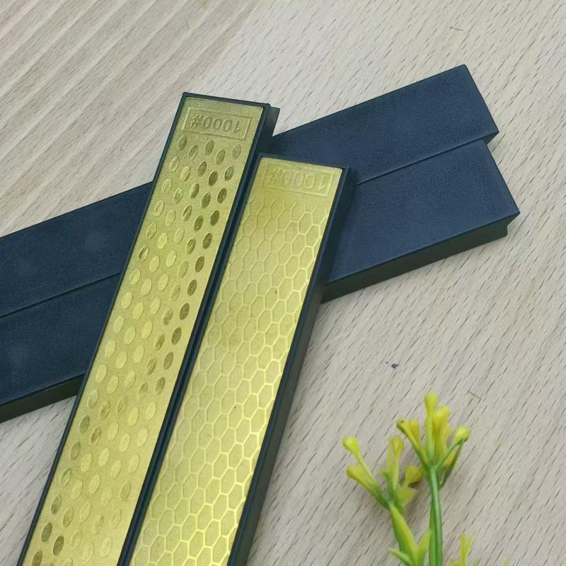 Golden Diamond Whetstone Knife Sharpener Fixed Angle Knife Sharpener Sharpening Stone Diamond Whetstone Oil Stone Honing Stones