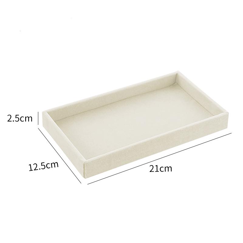 1 шт. Модный портативный бархатный органайзер для ювелирных изделий, поднос для колец, ожерелий, ящик для хранения, витрина для ювелирных изделий, ящик для хранения