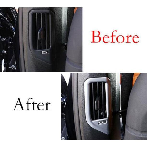 For BMW X7 G07 2019-2022 B Pillar Air Outlet Vent Cover Trim 2PCS Matte Silver