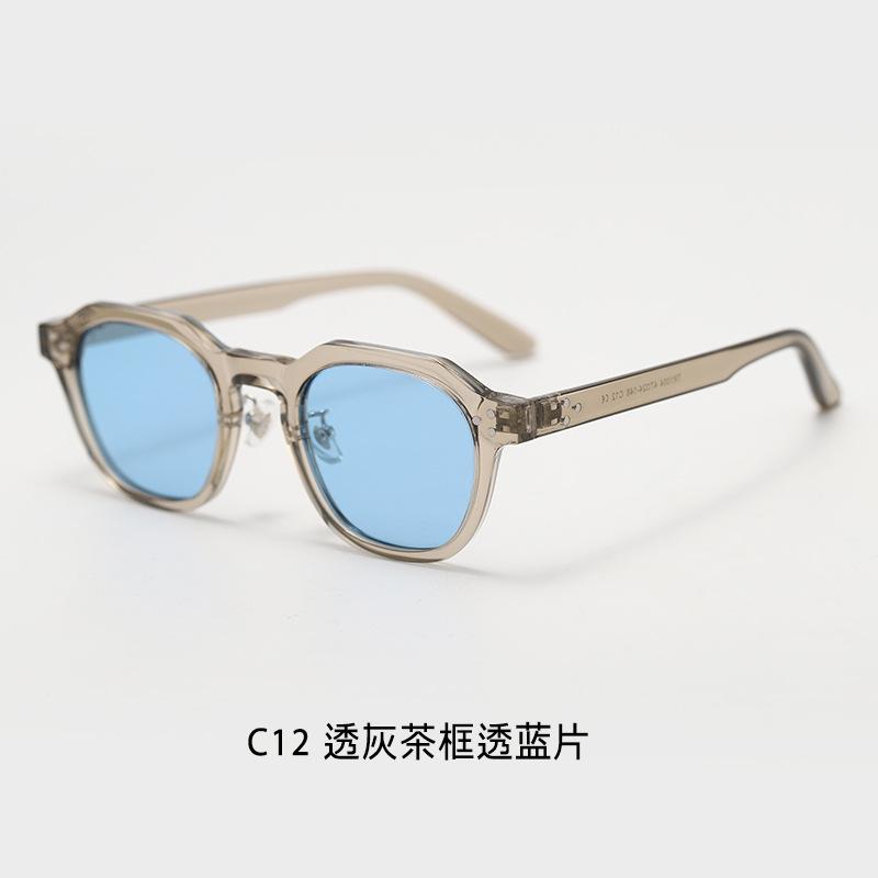 Vintage American style TR90Unique Punk Style Polygonal Polarized Sunglasses for Men, Street Style Trendy Sunglasses for Women