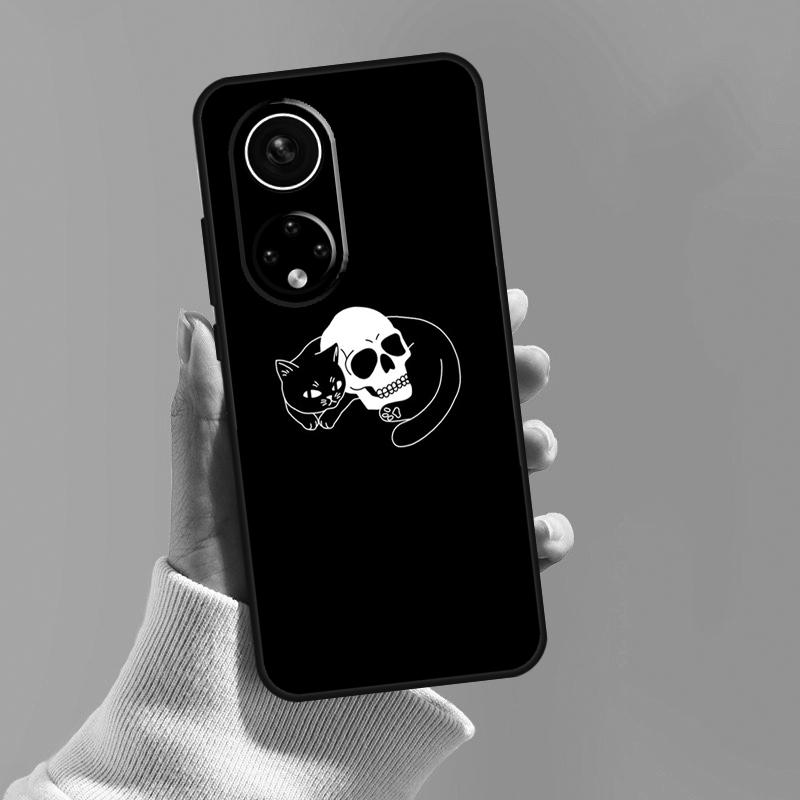 Чехол 'Черная кошка-ведьма' для Honor Magic 5 6 7 8 Pro 200 400 Lite 50 70 90 Win RT X8c X8b X9a X9b X9c X9d Чехол
