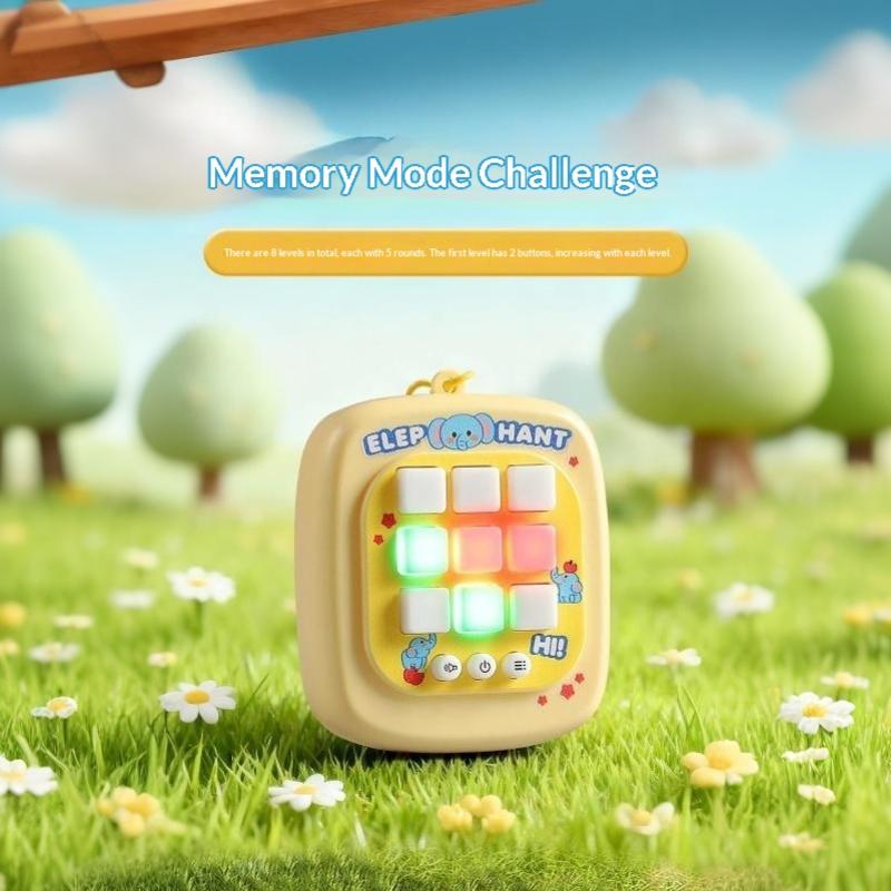 Электронная игра Крестики-нолики 4 в 1 Брелок Портативная интерактивная игрушка-головоломка Подходит для детей, взрослых, всех возрастов