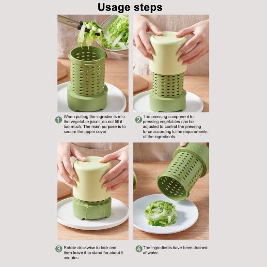 Ручная центрифуга для овощей с ручным приводом, мини-измельчитель, эффективная сливная корзина, многоцелевой кухонный инструмент для салата, йогурта, солений