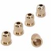 Musiclily Pro 13.2mm Steel Bass String Bushings for 4/5-String Electric Basses, Gold (Pack of 5)