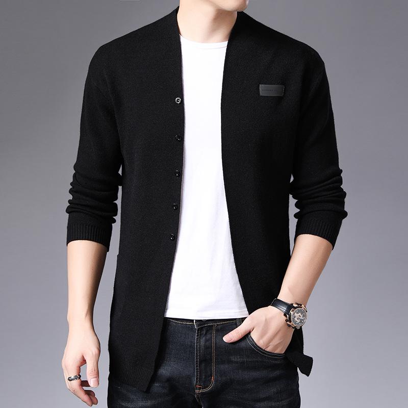 New Style Men's Youth Korean Knitted Cardigan - Lightweight Spring Sweater