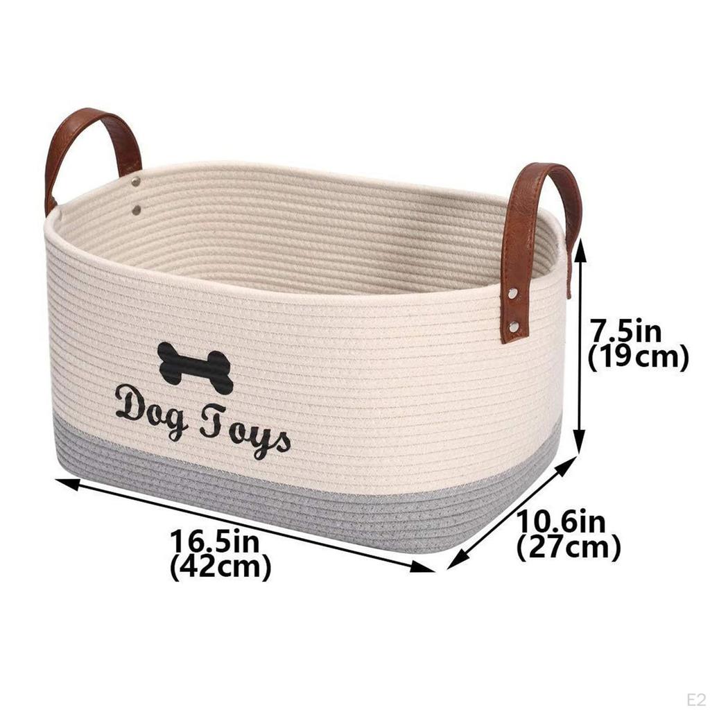 Корзина для хранения игрушек для собак Товары для питомцев Портативная Складная Легко моющаяся Органайзер Контейнер для щенячьих вещей для