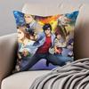 Fashion CCity Hunter SShinjuku Private Eyes Cushion Cover Pillowcase Antidustmite Invisible Zipper Short Plush Sofa Cushion