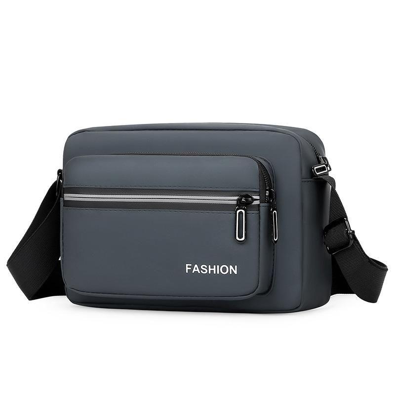 Мужская сумка для отдыха, большая вместимость, водонепроницаемая сумка из ткани Оксфорд, сумка с диагональным ремешком на одно плечо, универсальная мужская сумка, деловая сумка