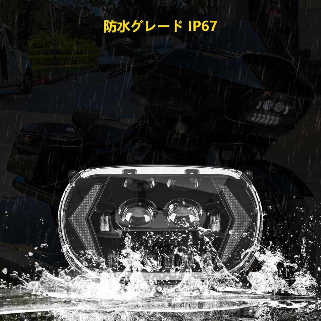 Светодиодная фара Road Glide High Low Beam с указателем поворота DRL для Harley Road Glide Harley-Davidson 15-21