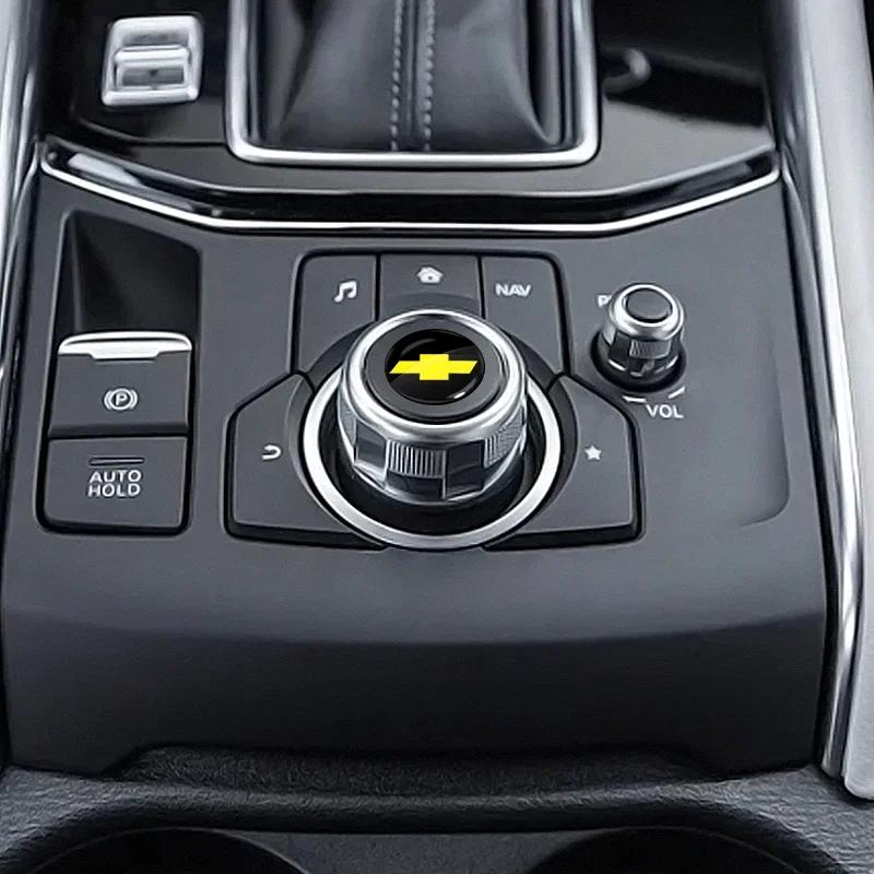 yflb1 New 15mm Fob Car Logo Sticker for Car Remote Control Key For Chevrolet Silverado Impala Malibu Equinox Camaro Car Accessories