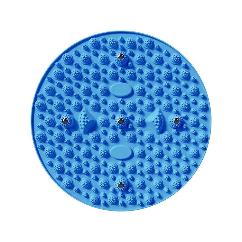 Пальцевый пресс Массажная доска для ног для домашнего использования Бамбуковая доска для ходьбы с пальцами Толстая круглая массажная подушка для ног