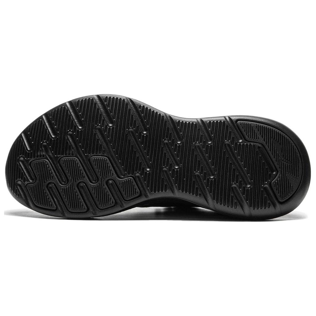 Li Ning Ling Yue Ткань Нескользящие Износостойкие Низкие Беговые Кроссовки Мужские Черные ARSU097-6