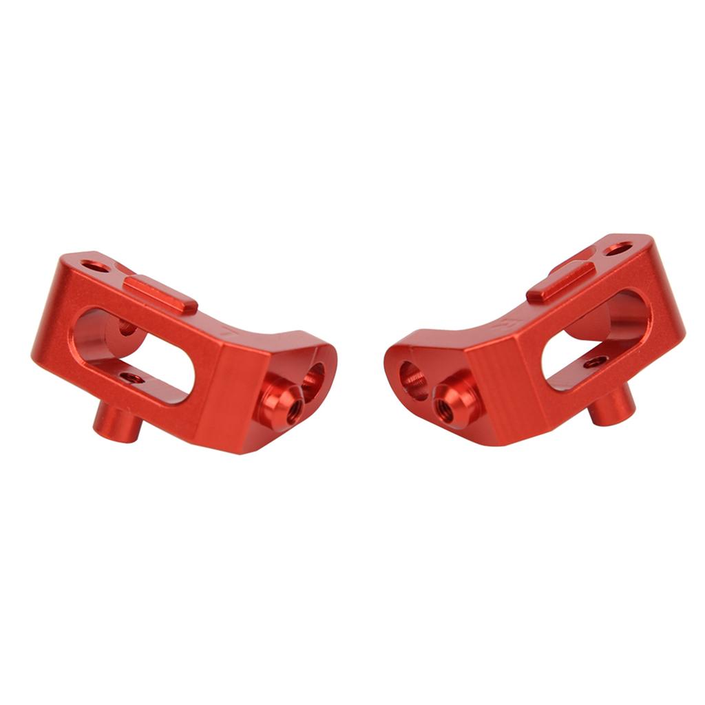OT003 1 Pair Metal Front Caster Block for KYOSHO 4WD Optima Maxima 1 10 Off Road Vehicle(Red )