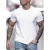 Men's 100% Cotton Fashionable Casual Sports Loose Fit Plus Size FAITH HOPE LOVE Printed Round Neck Short Sleeved T-shirt Top