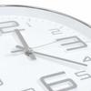 Wall Clock 30 cm Silver