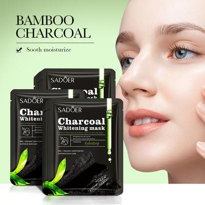 Черная маска с бамбуковым углем Whitening and Hydrating Emollient Brightening Moisture Mask Patch