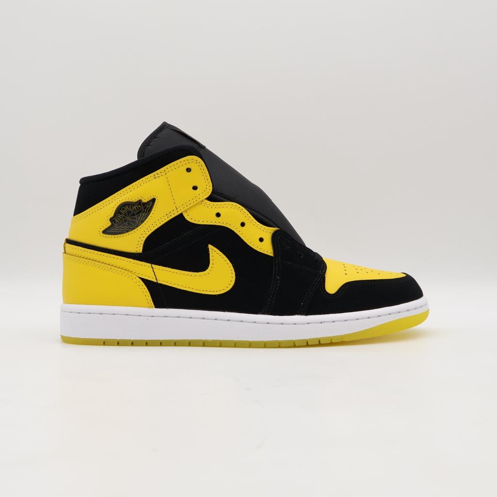 HJ6654-071 Nike Air Jordan Mid Черный Varsity Желтый (Мужской)
