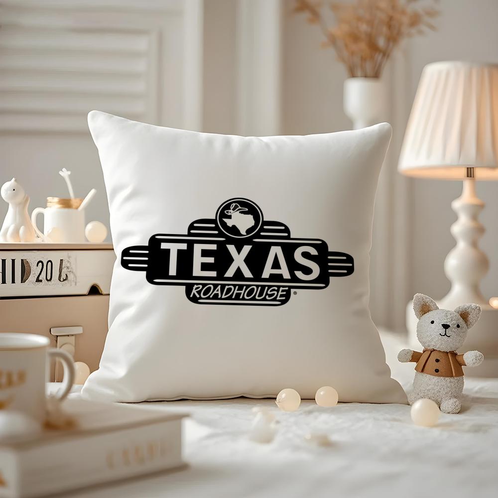 Чехол на подушку Texas Roadhouse, противопылевой, с потайной молнией, шелковистый короткий плюш, чехол на диванную подушку