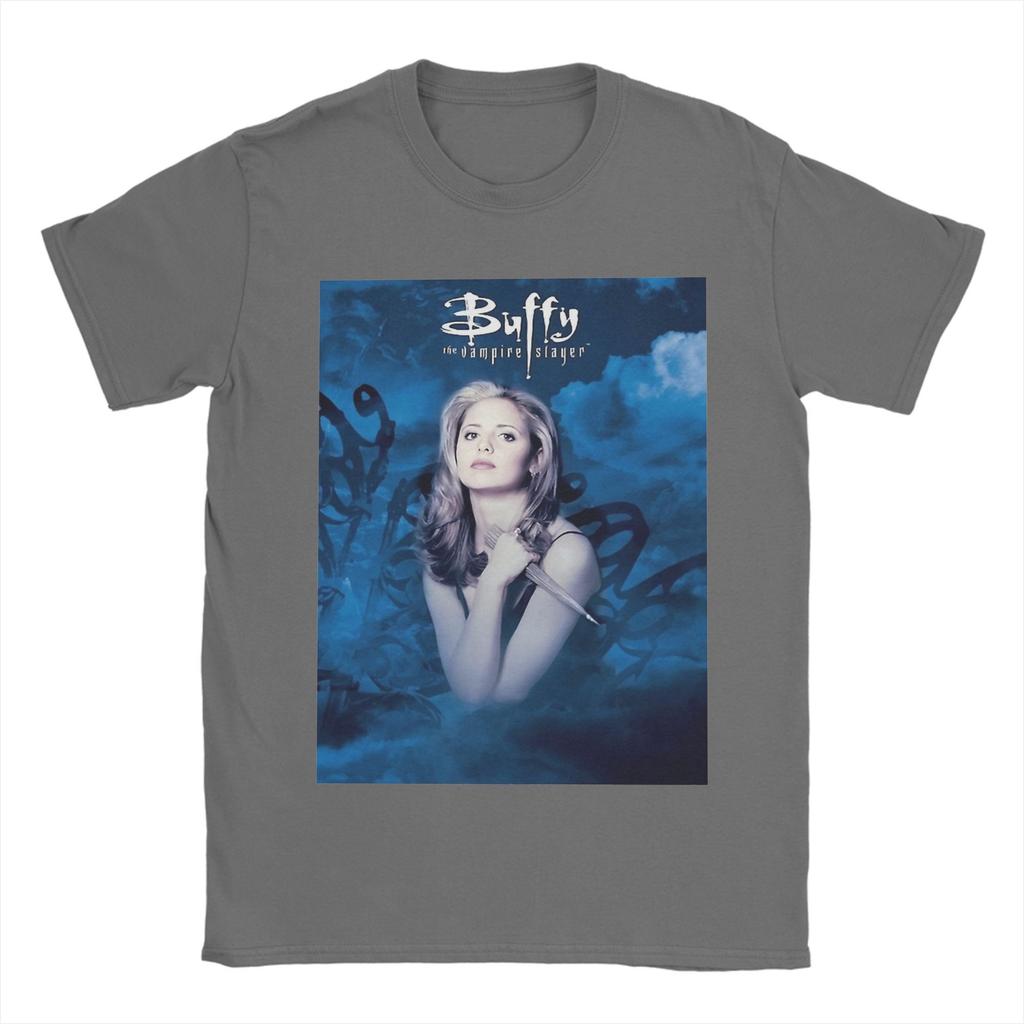 Buffy the Vampires Slayer T Shirt Men's  Pure Cotton Leisure T-Shirts O Neck TV Series Tee Shirt Short Sleeve Clothes 6XL