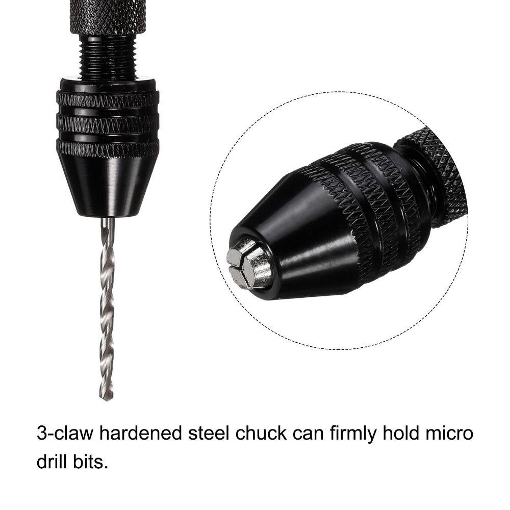 Pin Vise Hole Maker 0.6-3mm Micro Drill Bits Mini Hand Drill Rotary Tool Woodworking Model
