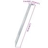 VidaXL Piquets de tente 24 pcs 22 cm Ø20 mm acier galvanisé, piquet de sol, ancrage au sol, piquet de camping résistant, 4009337