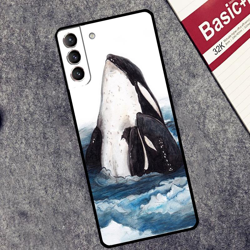 Чехол Китовая Акула Косатка Для Samsung Galaxy S26 S25 S24 Ultra S20 FE S21 S22 S23 Plus S10 S25 FE Чехол Couqe