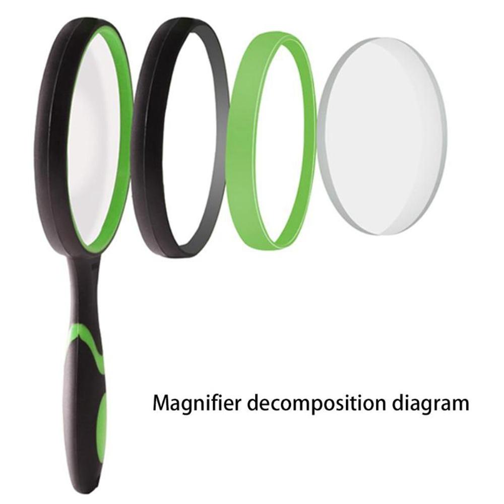 Portable Useful Jewelry Handheld 10X Magnifying Glass Loupe Reading Book Magnifier
