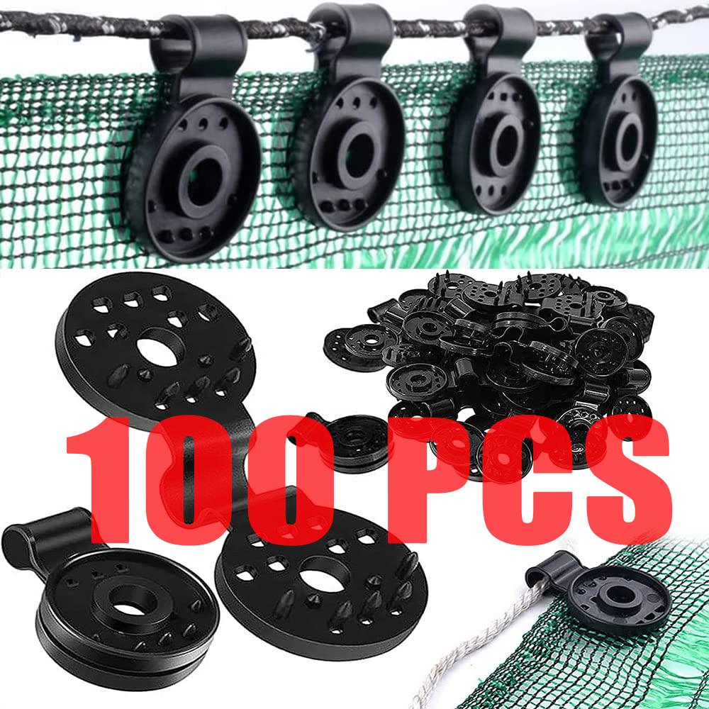 100 Pcs Shade Cloth Heavy Duty Lock Grip Removable and Reusable Shade Cloth Plastic Clips Greenhouse Shade Cloth Fix Clamp