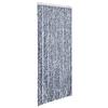 Insect Protection Curtain Blue and White 90 x 200 cm Chenille