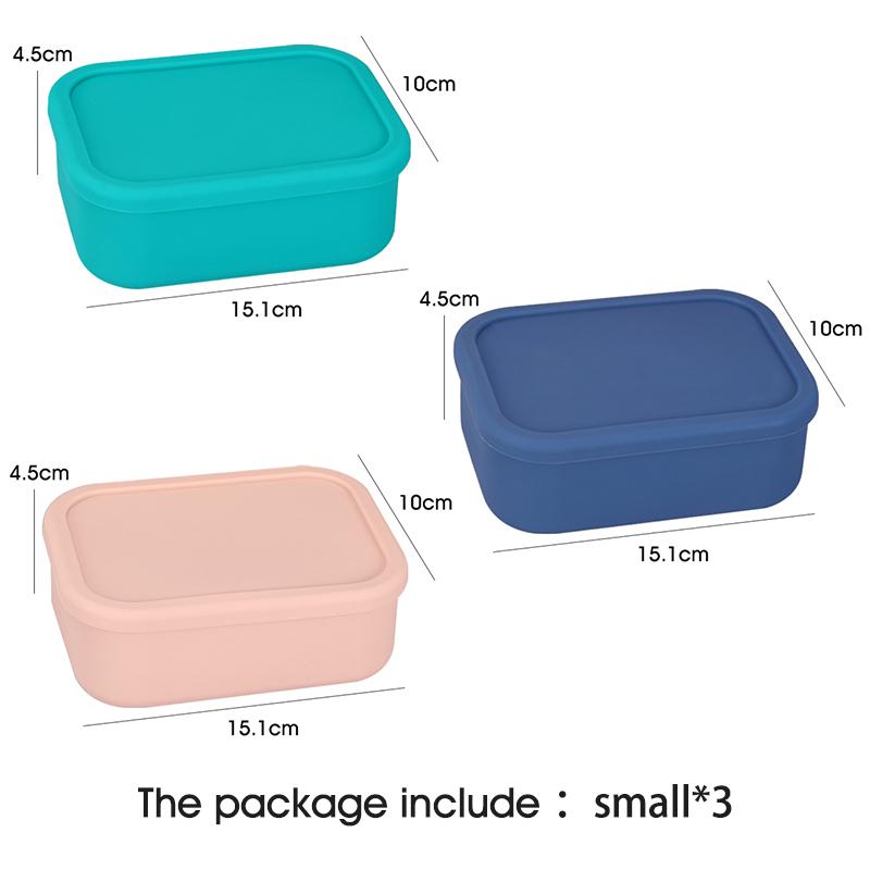 Silicone Bento Boxes Lunch Container, Leak-Proof Lunch Container, BPA-Free, Dishwasher Safe