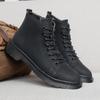 Мужские ботинки из натуральной кожи, осенне-зимние ботильоны для мужской обуви